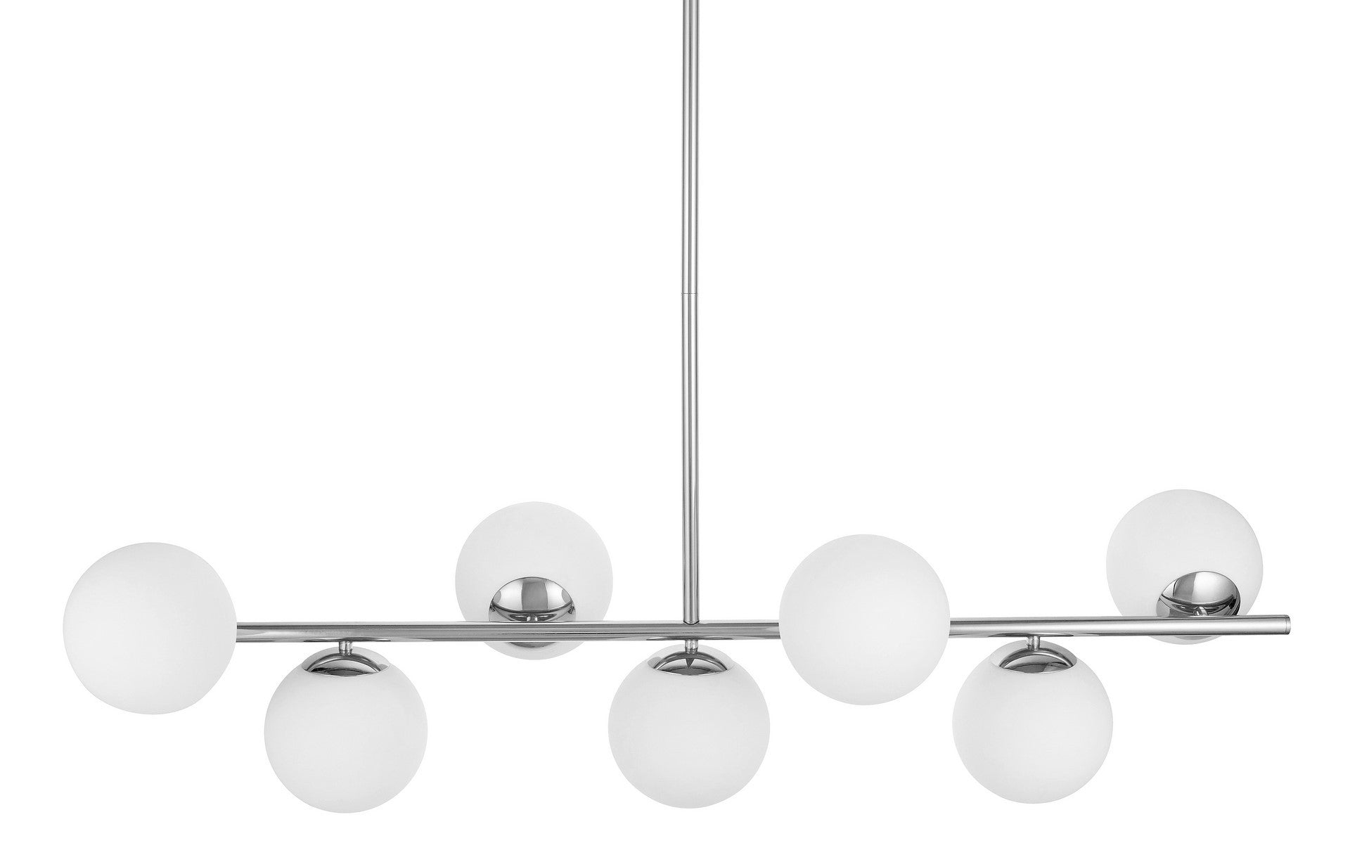 MODERN CHROME PENDANT LAMP FREDICA W7 - LuminaLux