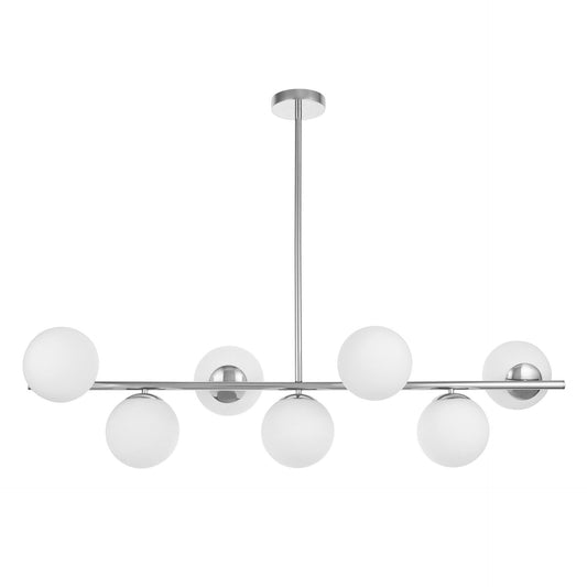 MODERN CHROME PENDANT LAMP FREDICA W7 - LuminaLux