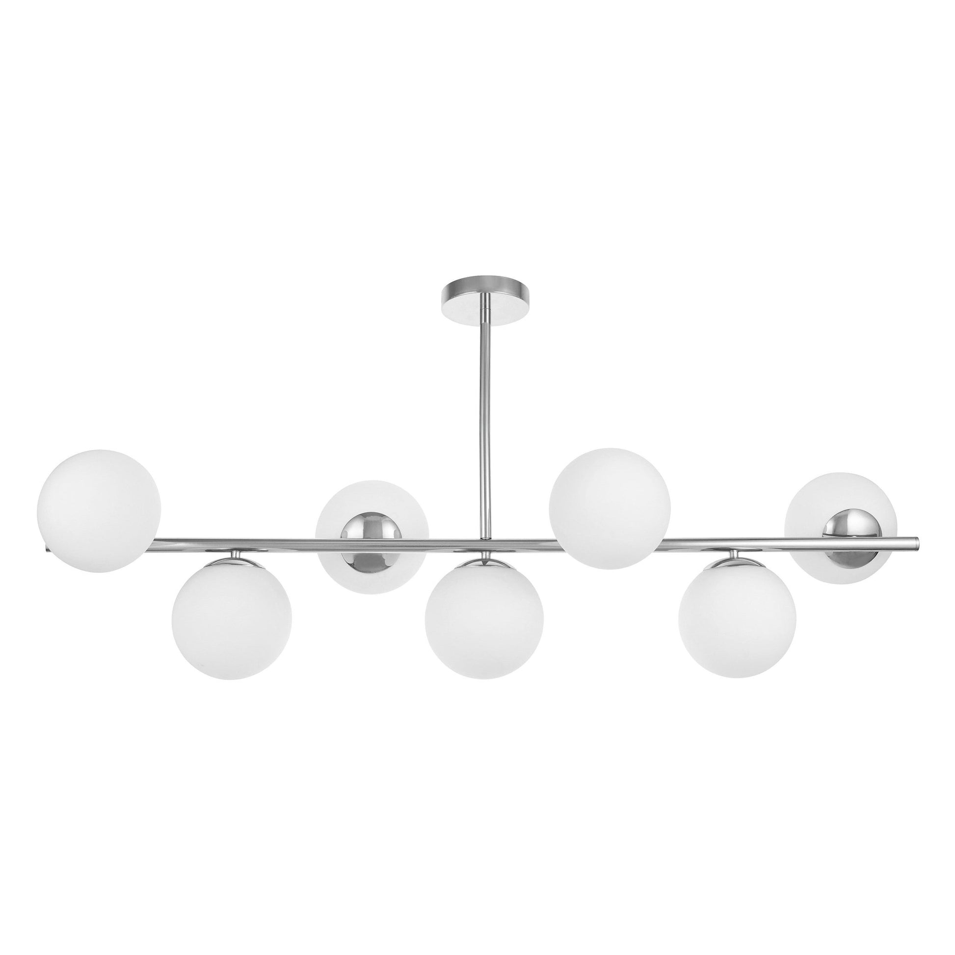 MODERN CHROME PENDANT LAMP FREDICA W7 - LuminaLux