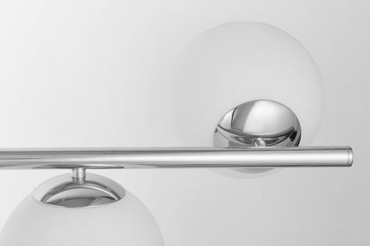 MODERN CHROME PENDANT LAMP FREDICA W7 - LuminaLux