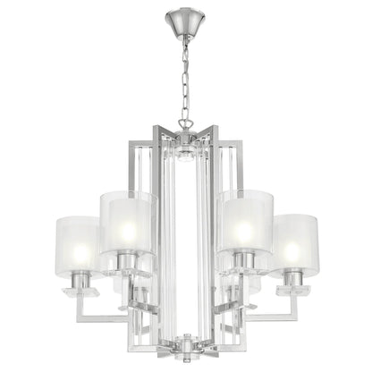 MODERN CHROME PENDANT LAMP MANHATTAN - LuminaLux