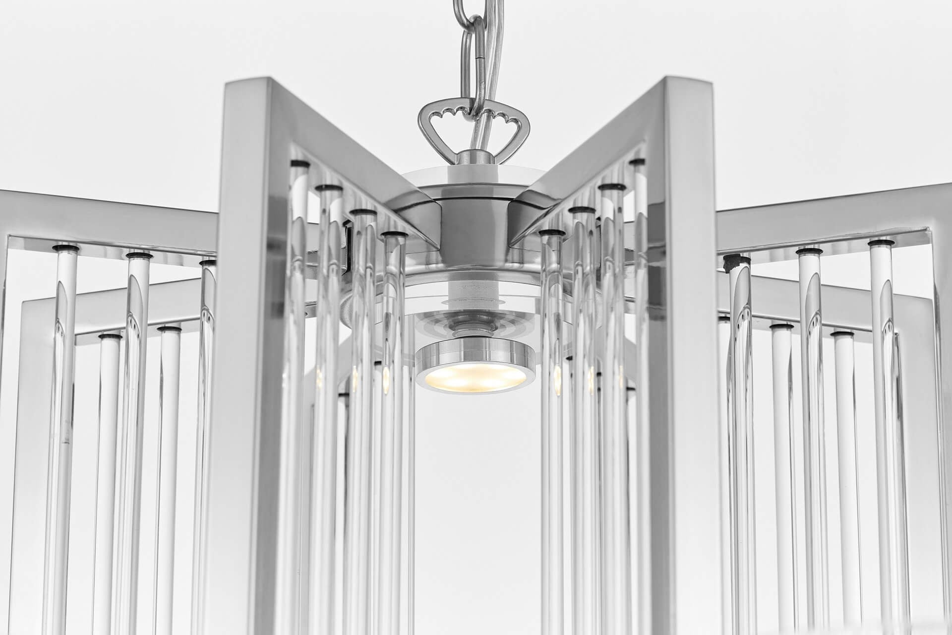 MODERN CHROME PENDANT LAMP MANHATTAN W8 - LuminaLux