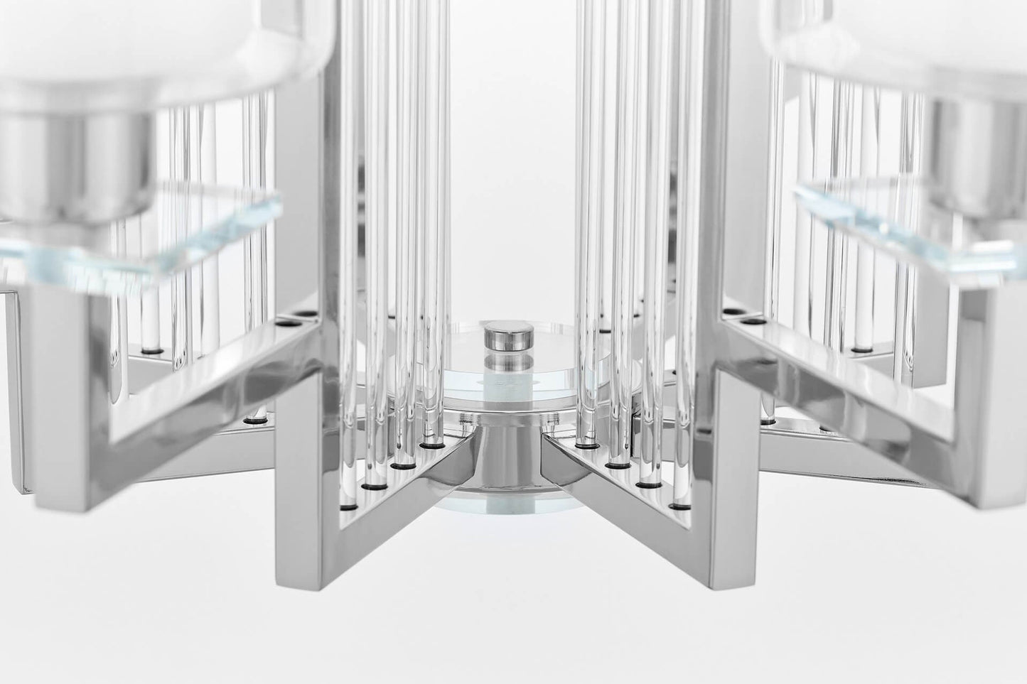 MODERN CHROME PENDANT LAMP MANHATTAN W8 - LuminaLux