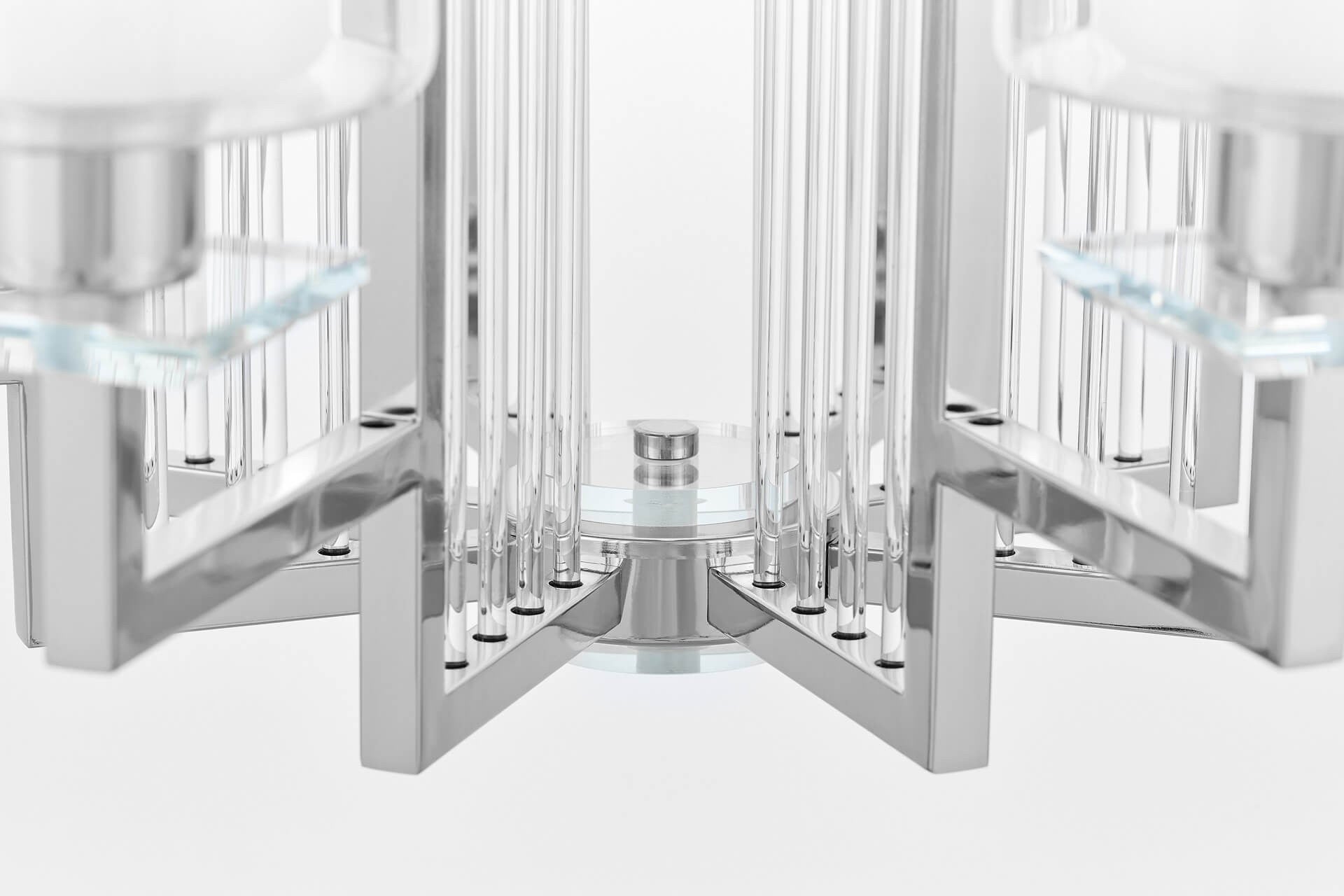 MODERN CHROME PENDANT LAMP MANHATTAN W8 - LuminaLux