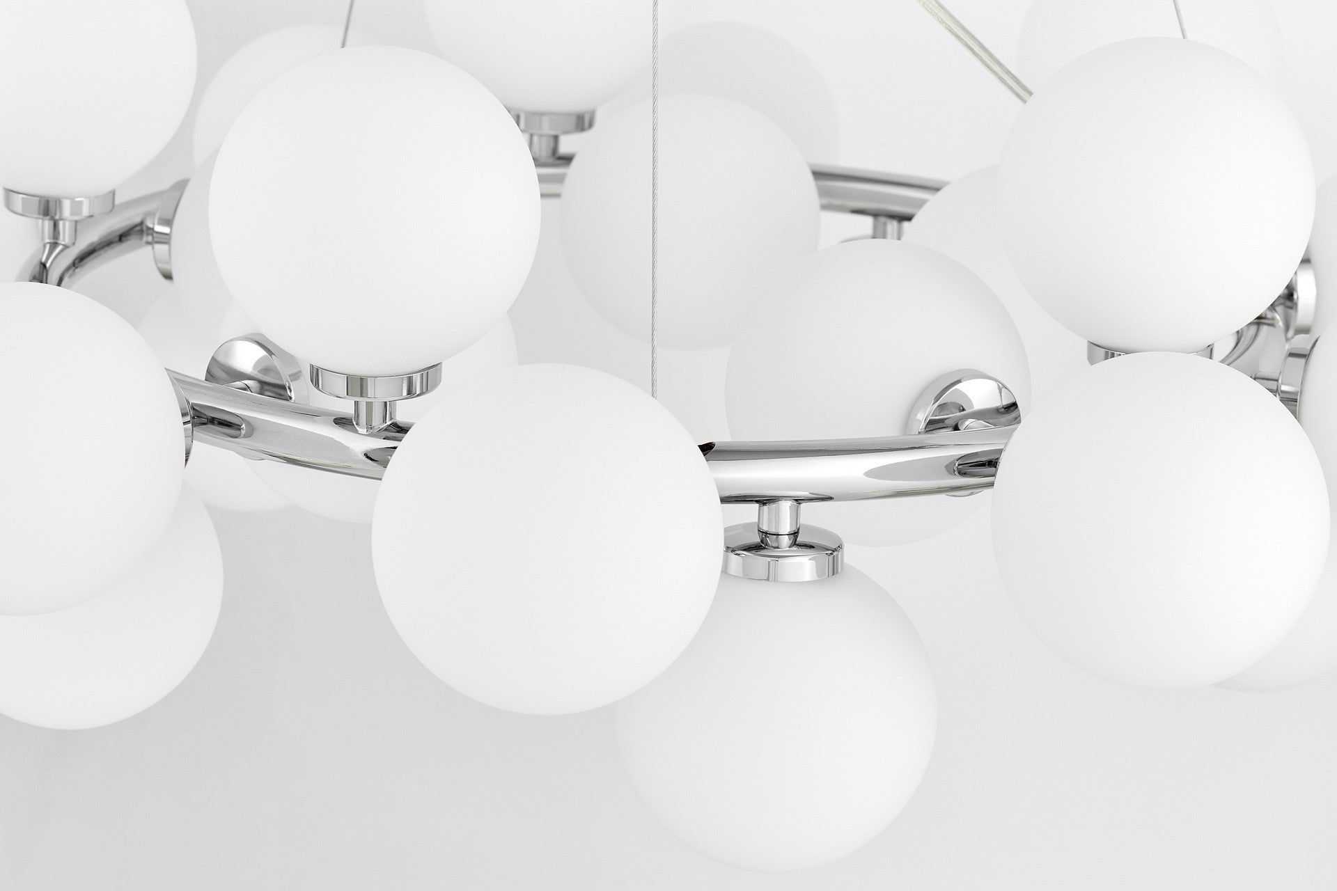 MODERN CHROME PENDANT LAMP MARSIAD W25 - LuminaLux