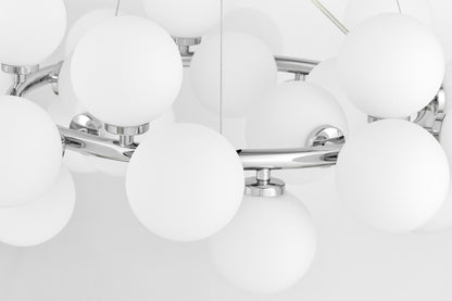 MODERN CHROME PENDANT LAMP MARSIAD W25 - LuminaLux