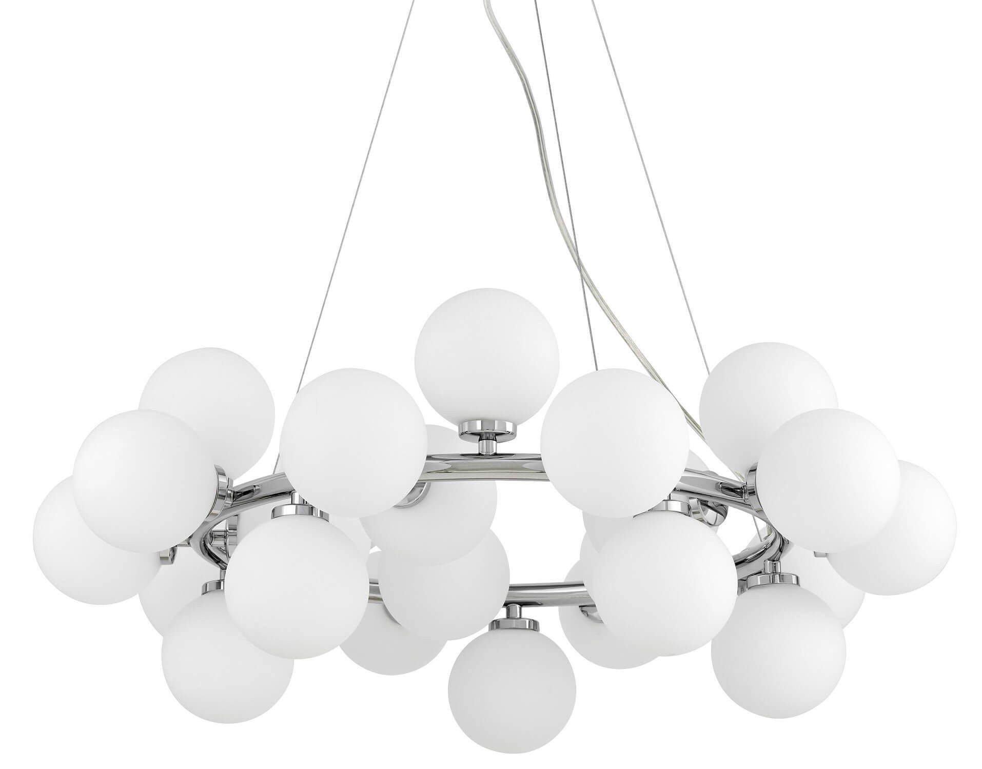 MODERN CHROME PENDANT LAMP MARSIAD W25 - LuminaLux