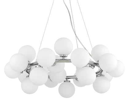 MODERN CHROME PENDANT LAMP MARSIAD W25 - LuminaLux