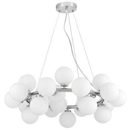 MODERN CHROME PENDANT LAMP MARSIAD W25 - LuminaLux