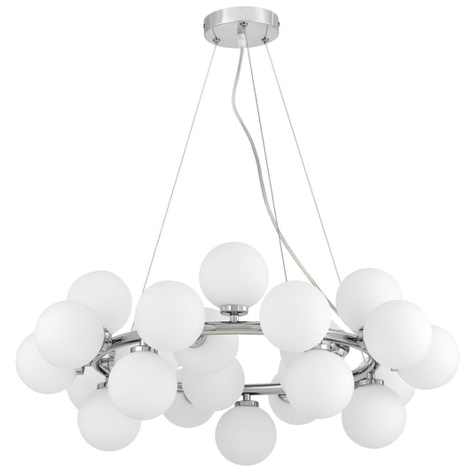 MODERN CHROME PENDANT LAMP MARSIAD W25 - LuminaLux
