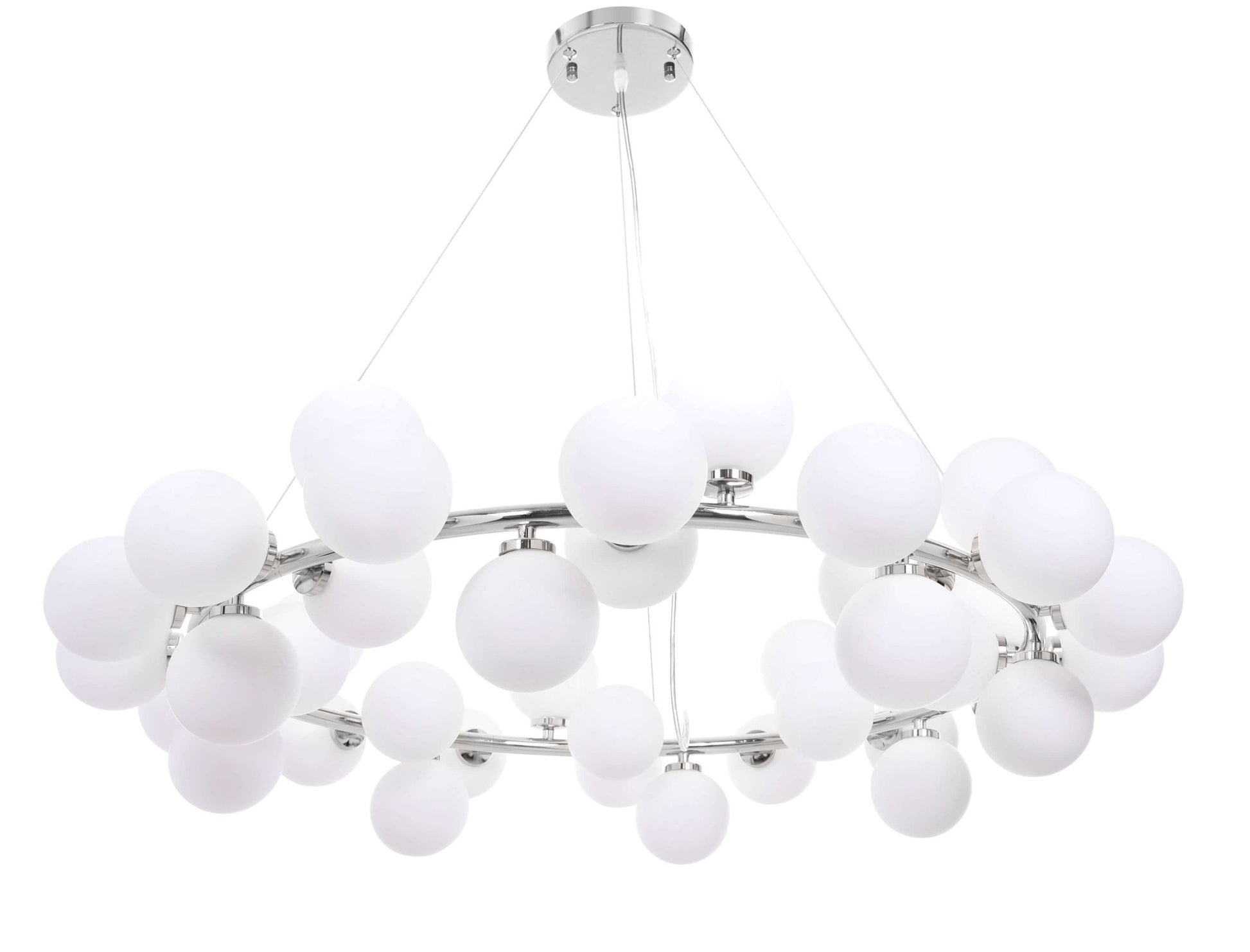 MODERN CHROME PENDANT LAMP MARSIAD W40 - LuminaLux