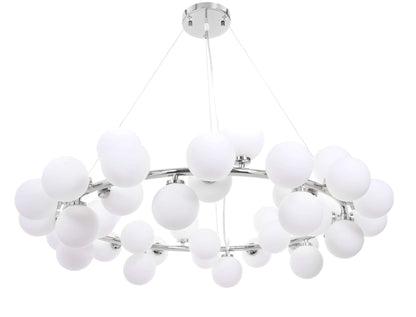 MODERN CHROME PENDANT LAMP MARSIAD W40 - LuminaLux