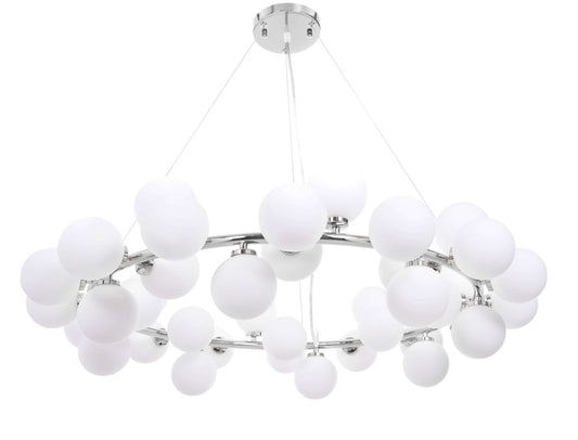 MODERN CHROME PENDANT LAMP MARSIAD W40 - LuminaLux