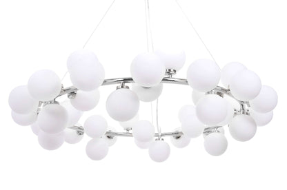 MODERN CHROME PENDANT LAMP MARSIAD W40 - LuminaLux