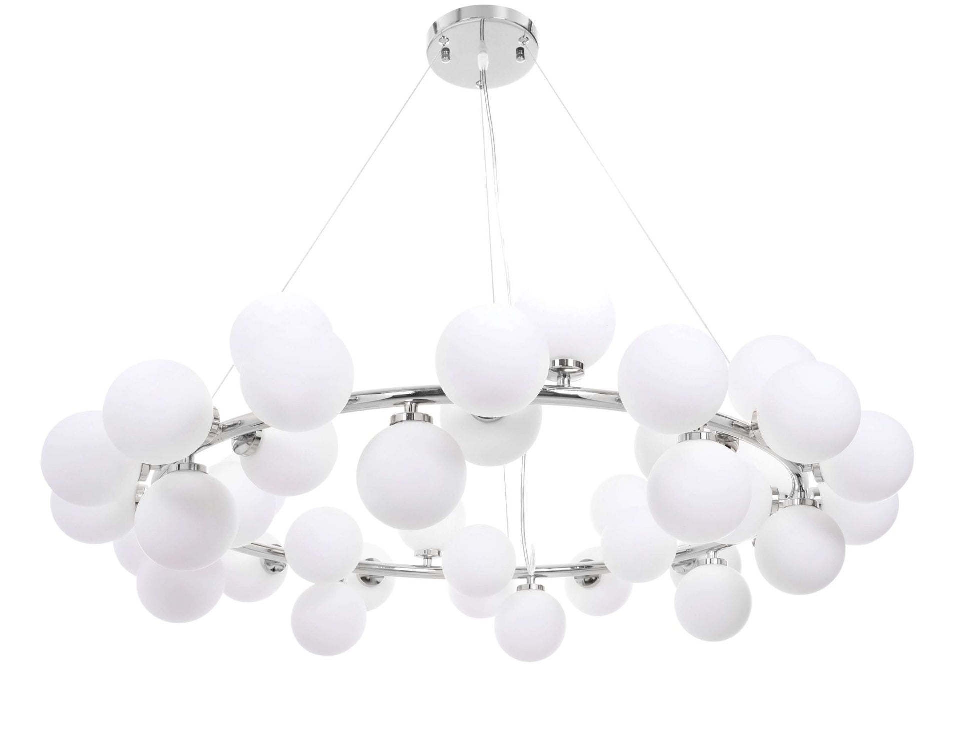 MODERN CHROME PENDANT LAMP MARSIAD W40 - LuminaLux
