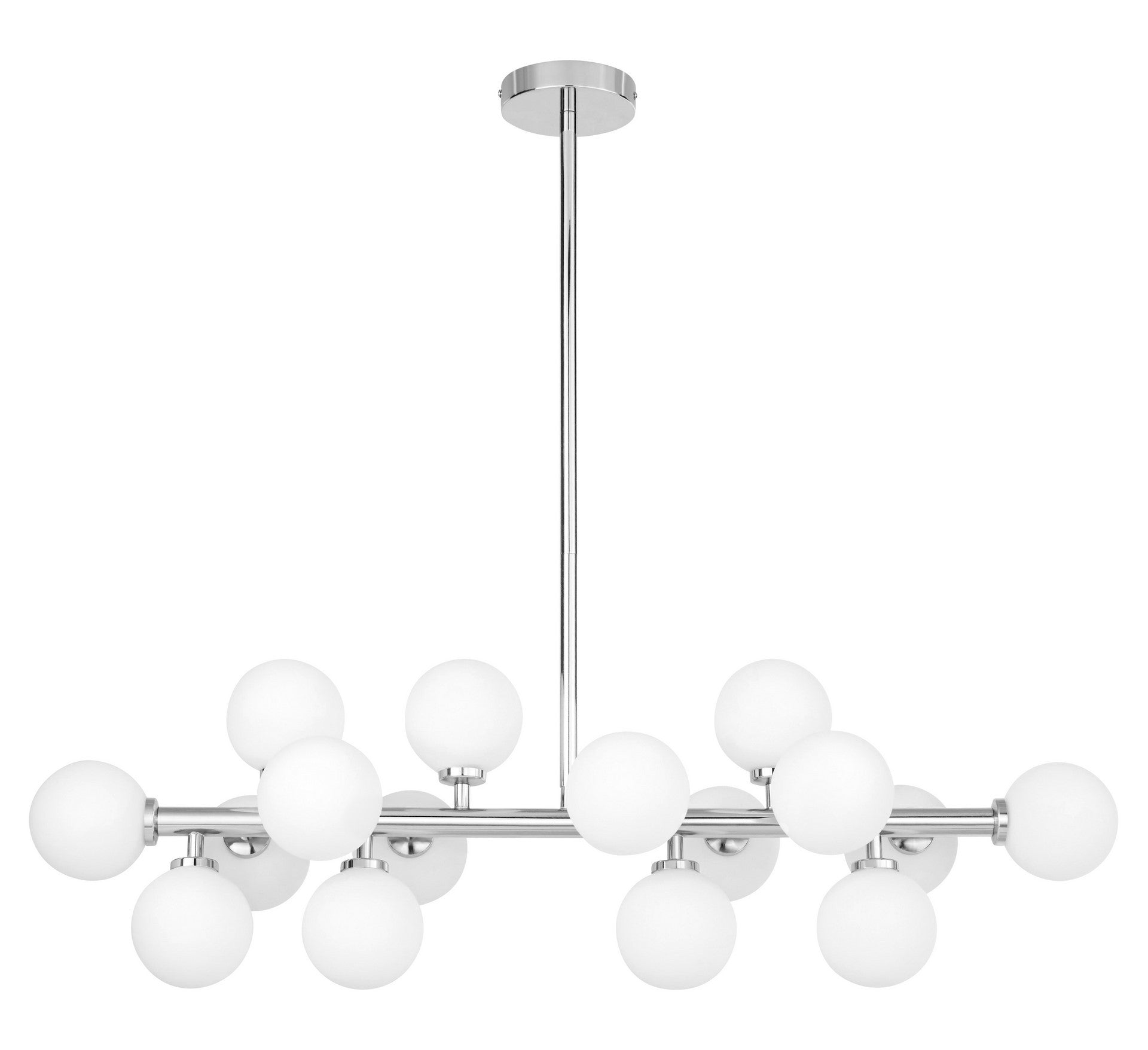 MODERN CHROME PENDANT LAMP PETRICA W16 - LuminaLux