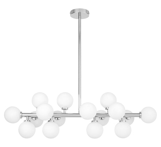 MODERN CHROME PENDANT LAMP PETRICA W16 - LuminaLux