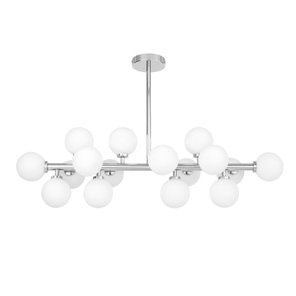 MODERN CHROME PENDANT LAMP PETRICA W16 - LuminaLux