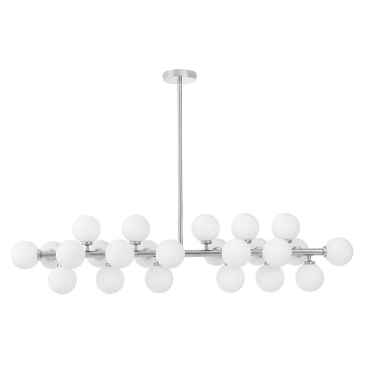 MODERN CHROME PENDANT LAMP PETRICA W24 - LuminaLux