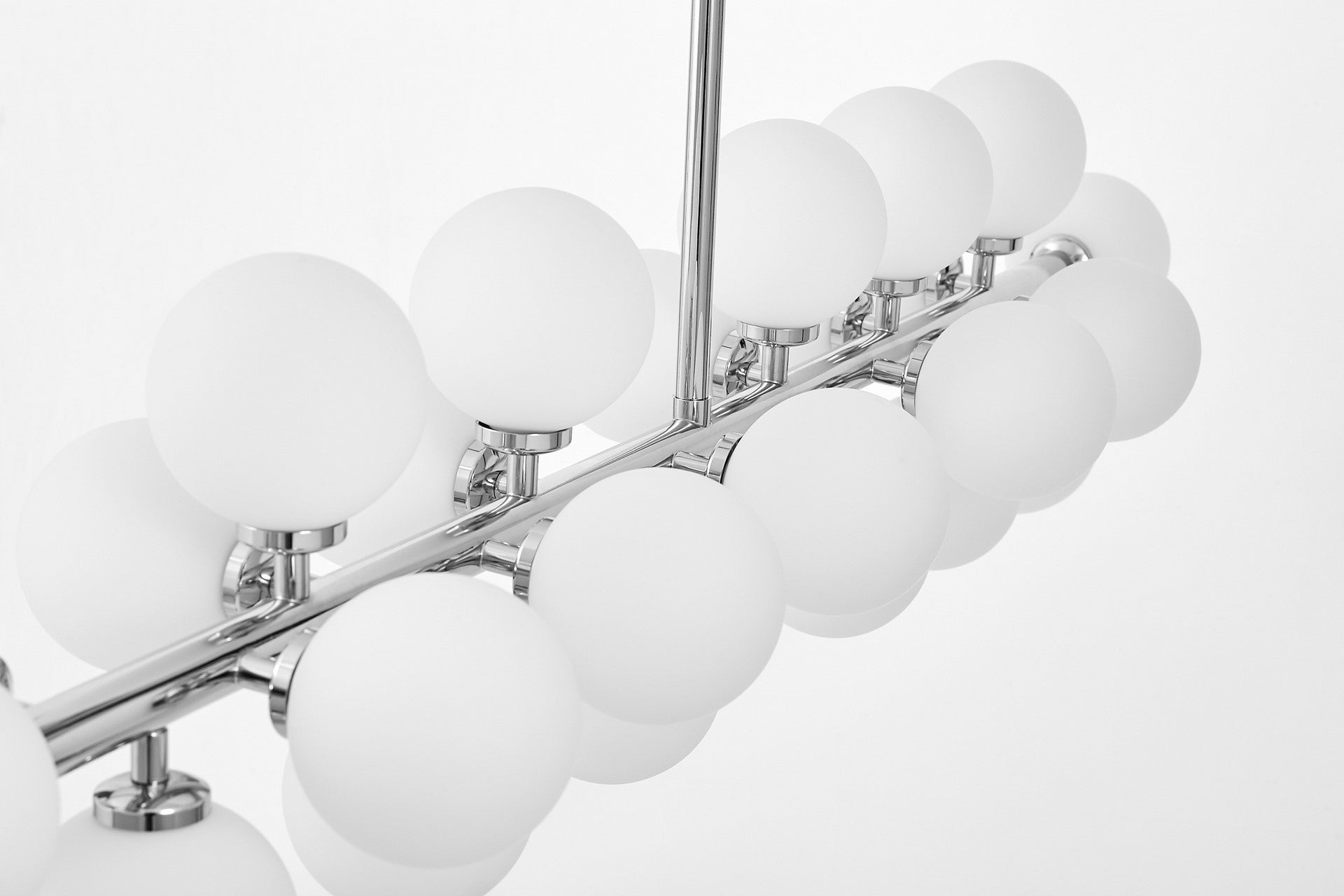 MODERN CHROME PENDANT LAMP PETRICA W24 - LuminaLux