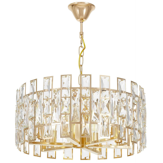 MODERN CRYSTAL CHANDELIER GOLD FIORINA D50 - LuminaLux