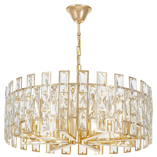 MODERN CRYSTAL CHANDELIER GOLD FIORINA D60 - LuminaLux