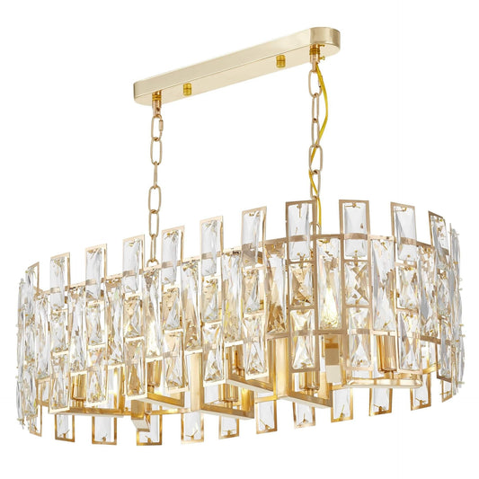 MODERN CRYSTAL CHANDELIER GOLD FIORINA D70 PRO - LuminaLux