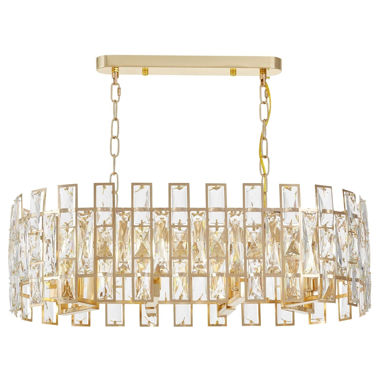 MODERN CRYSTAL CHANDELIER GOLD FIORINA D70 PRO - LuminaLux