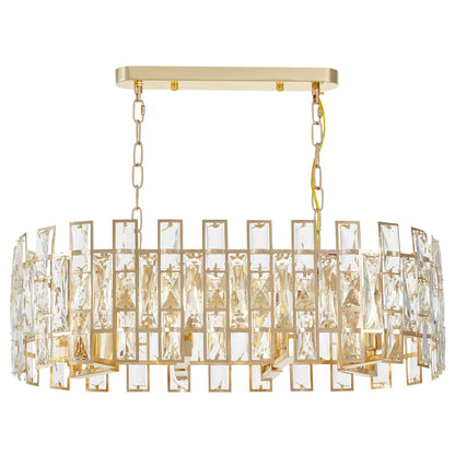 MODERN CRYSTAL CHANDELIER GOLD FIORINA D70 PRO - LuminaLux