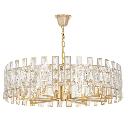MODERN CRYSTAL CHANDELIER GOLD FIORINA D80 - LuminaLux