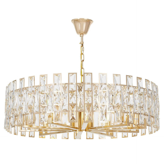 MODERN CRYSTAL CHANDELIER GOLD FIORINA D80 - LuminaLux