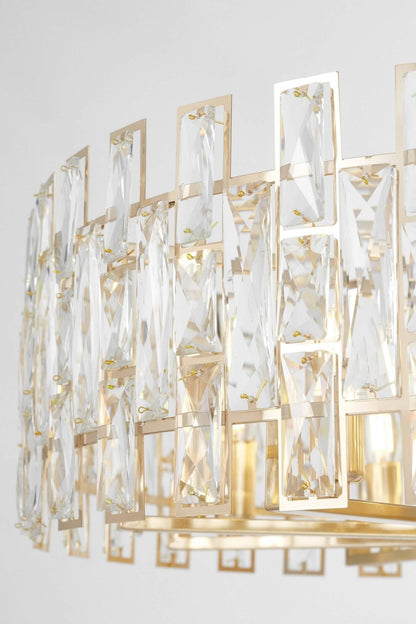 MODERN CRYSTAL CHANDELIER GOLD FIORINA D80 - LuminaLux