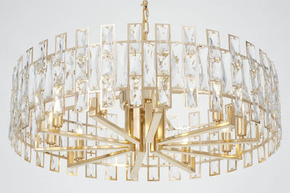 MODERN CRYSTAL CHANDELIER GOLD FIORINA D80 - LuminaLux