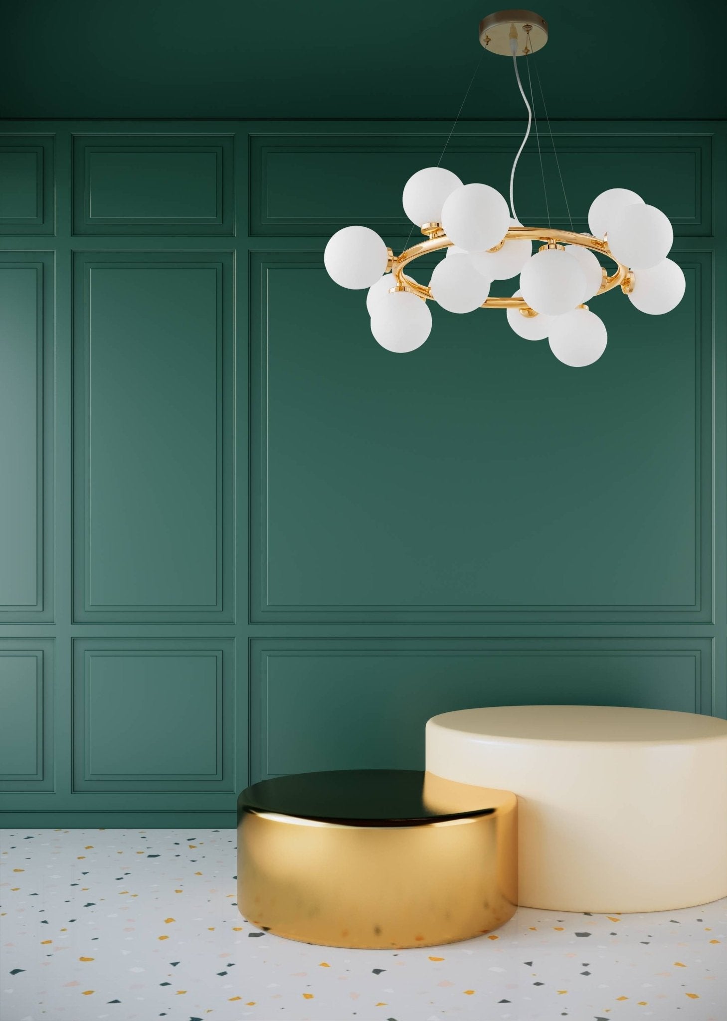MODERN GOLD MARSIAD PENDANT LAMP W15 - LuminaLux