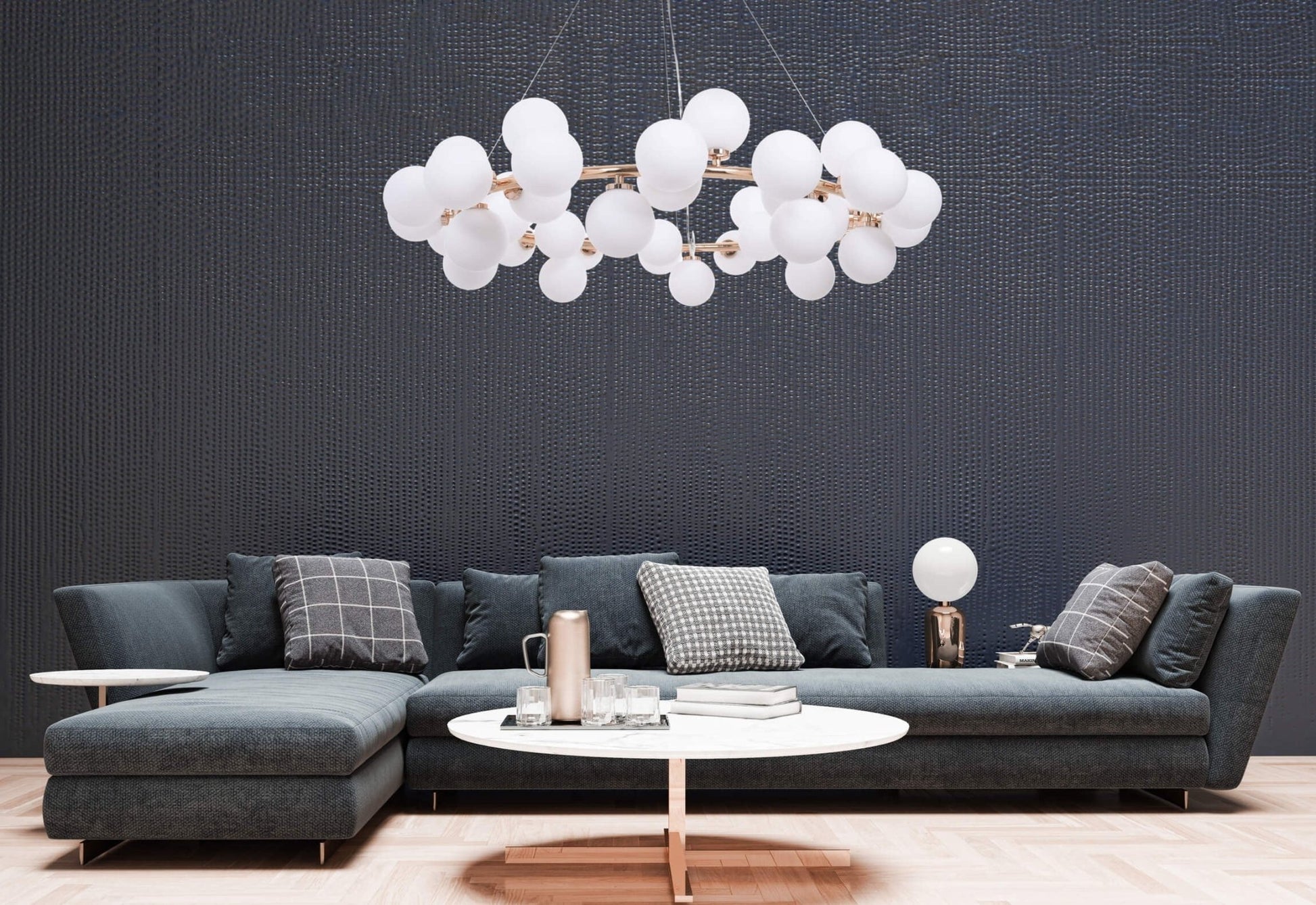 MODERN GOLD MARSIAD PENDANT LAMP W40 - LuminaLux
