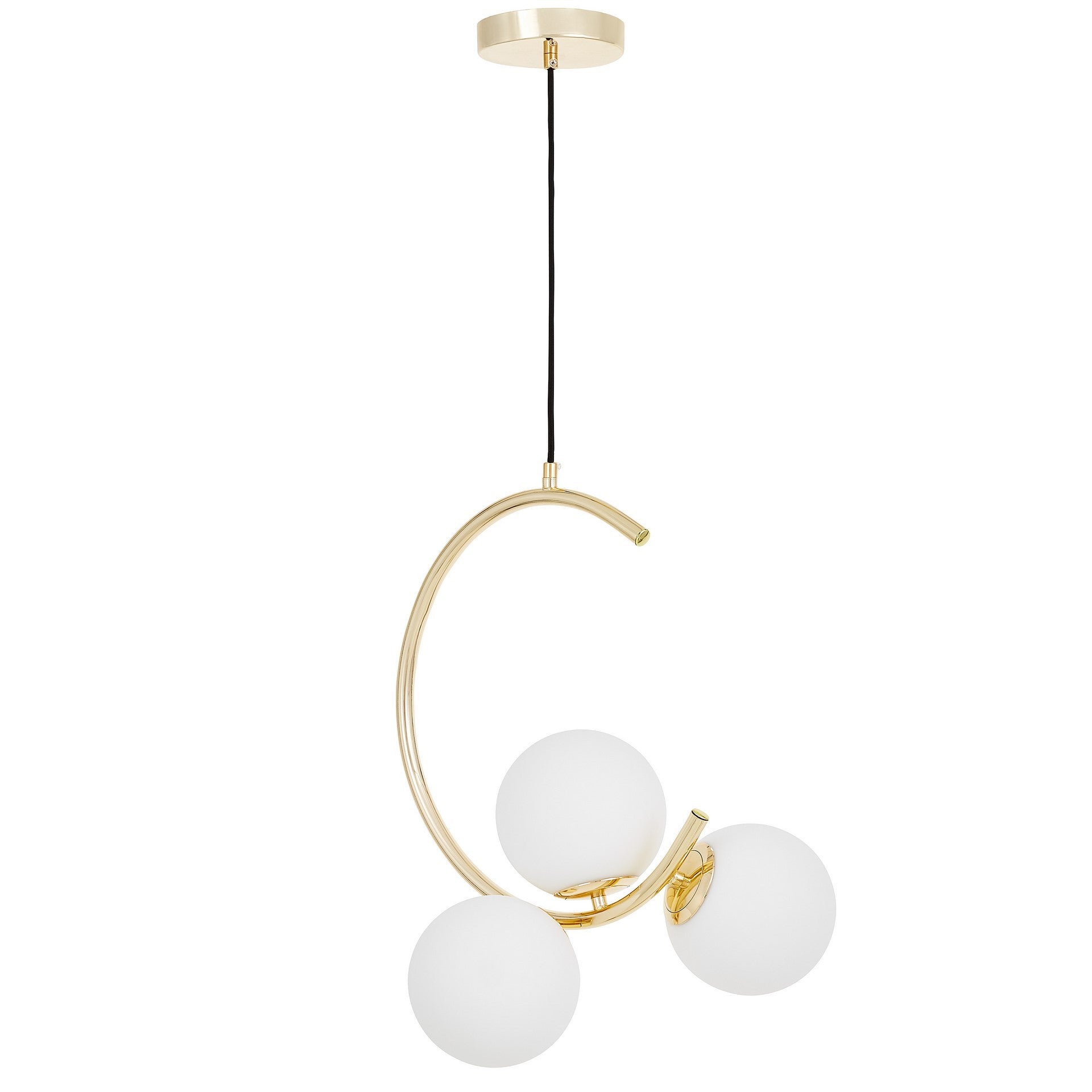 MODERN GOLD PENDANT LAMP BONIO W3 - LuminaLux