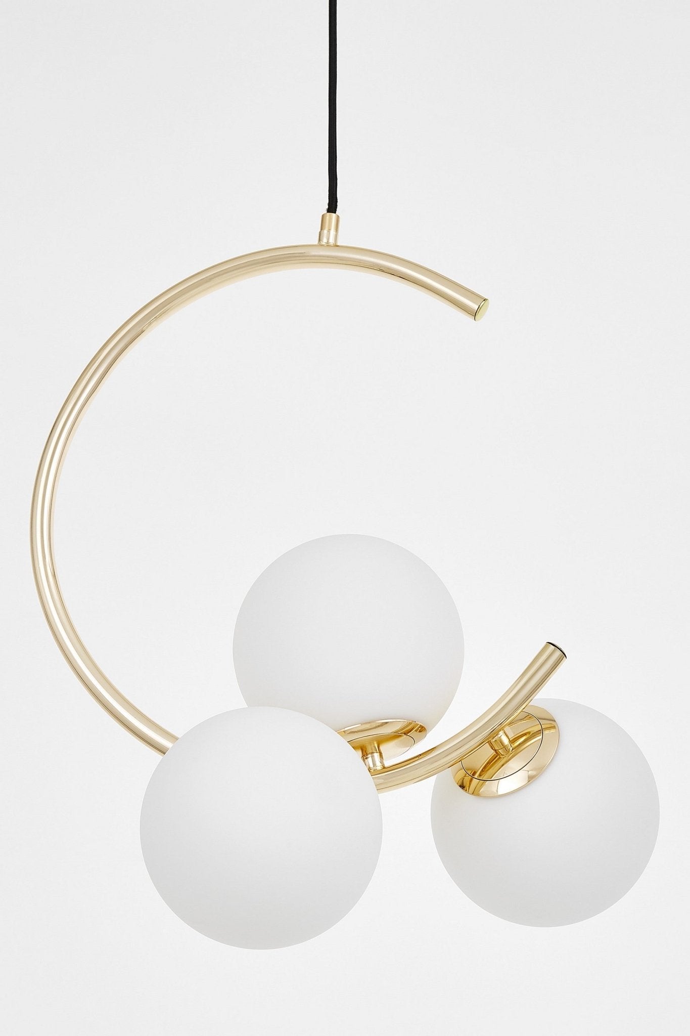MODERN GOLD PENDANT LAMP BONIO W3 - LuminaLux