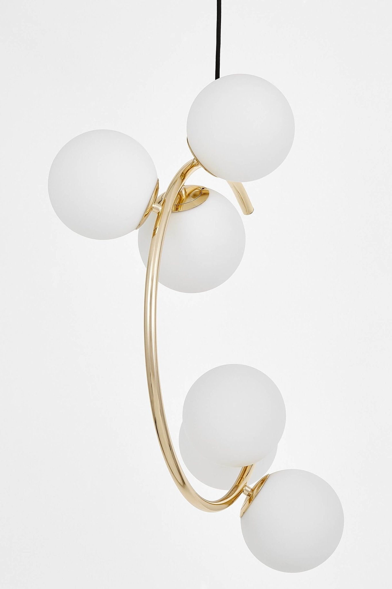 MODERN GOLD PENDANT LAMP BONIO W6 - LuminaLux