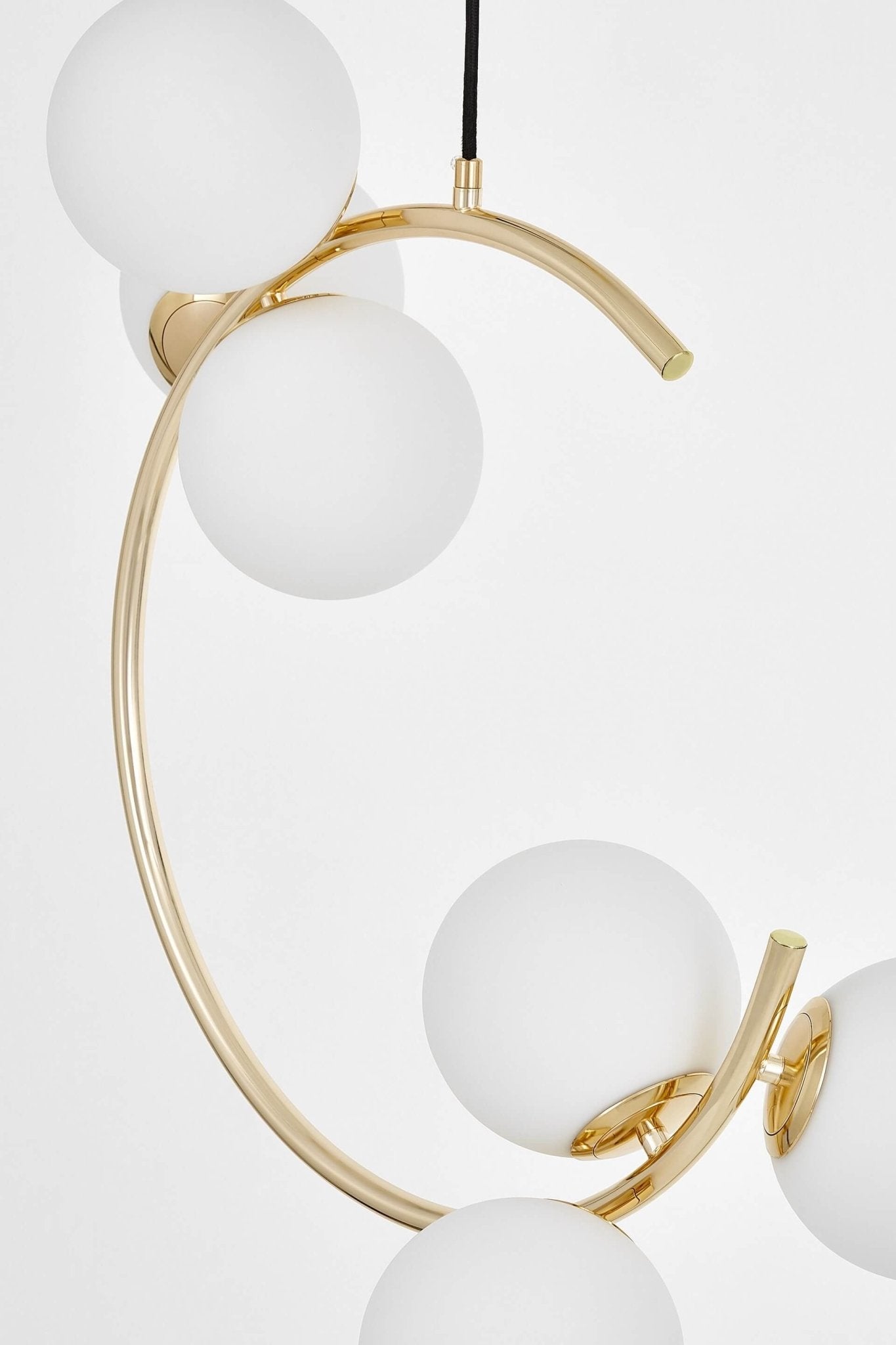 MODERN GOLD PENDANT LAMP BONIO W6 - LuminaLux