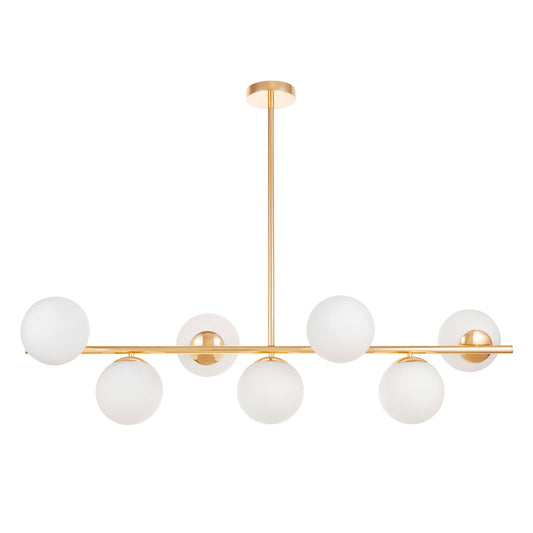 MODERN GOLD PENDANT LAMP FREDICA W7 - LuminaLux