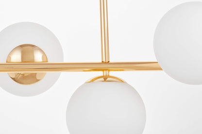 MODERN GOLD PENDANT LAMP FREDICA W7 - LuminaLux