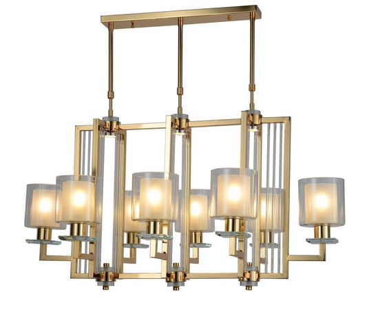 MODERN GOLD PENDANT LAMP MANHATTAN PRO - LuminaLux
