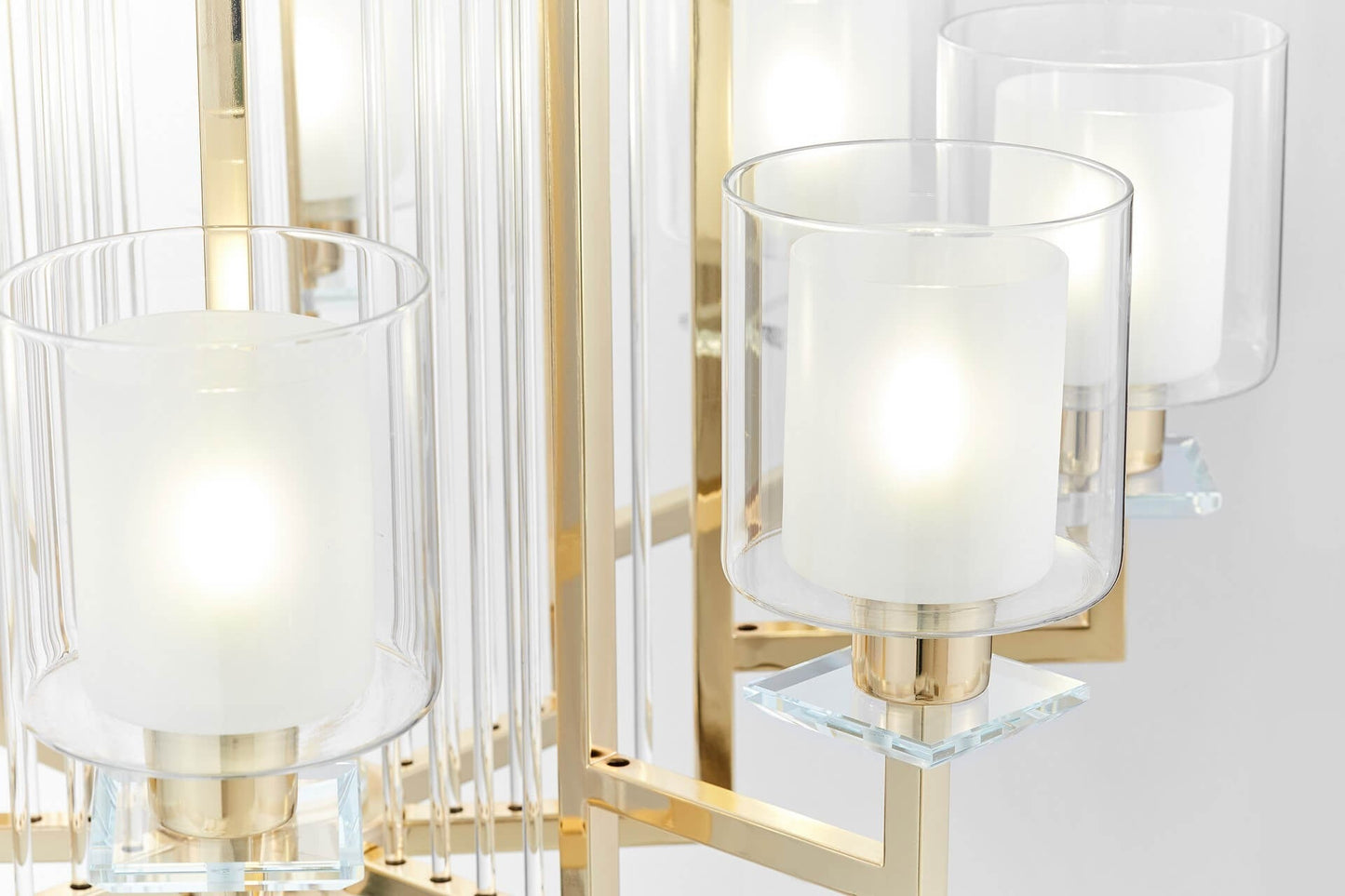 MODERN GOLD PENDANT LAMP MANHATTAN W8 - LuminaLux