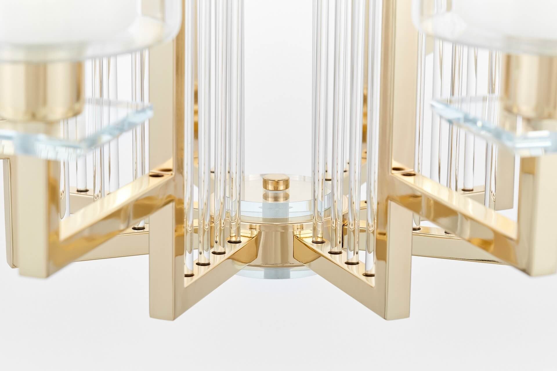 MODERN GOLD PENDANT LAMP MANHATTAN W8 - LuminaLux