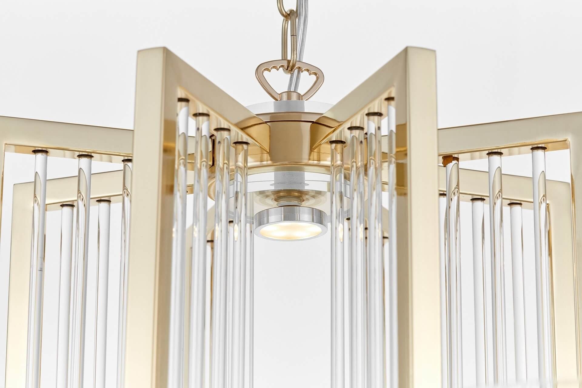 MODERN GOLD PENDANT LAMP MANHATTAN W8 - LuminaLux