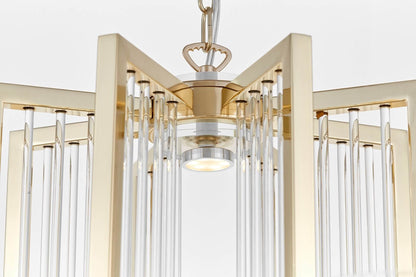 MODERN GOLD PENDANT LAMP MANHATTAN W8 - LuminaLux