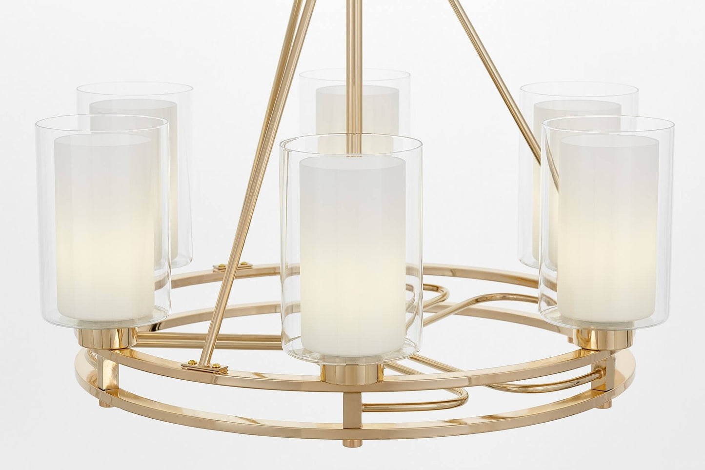 MODERN GOLD PENDANT LAMP MARIETTA W6 - LuminaLux