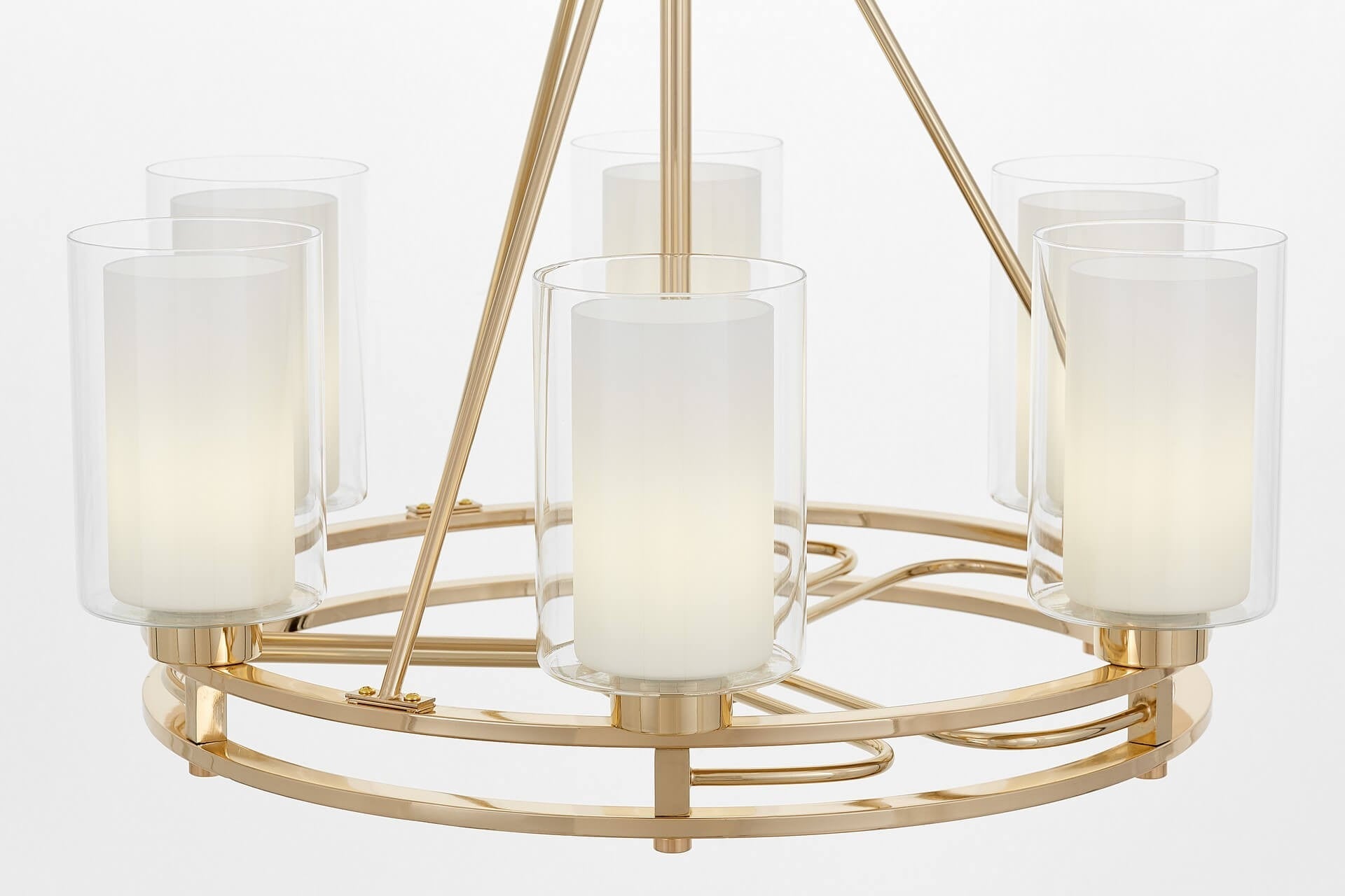 MODERN GOLD PENDANT LAMP MARIETTA W6 - LuminaLux