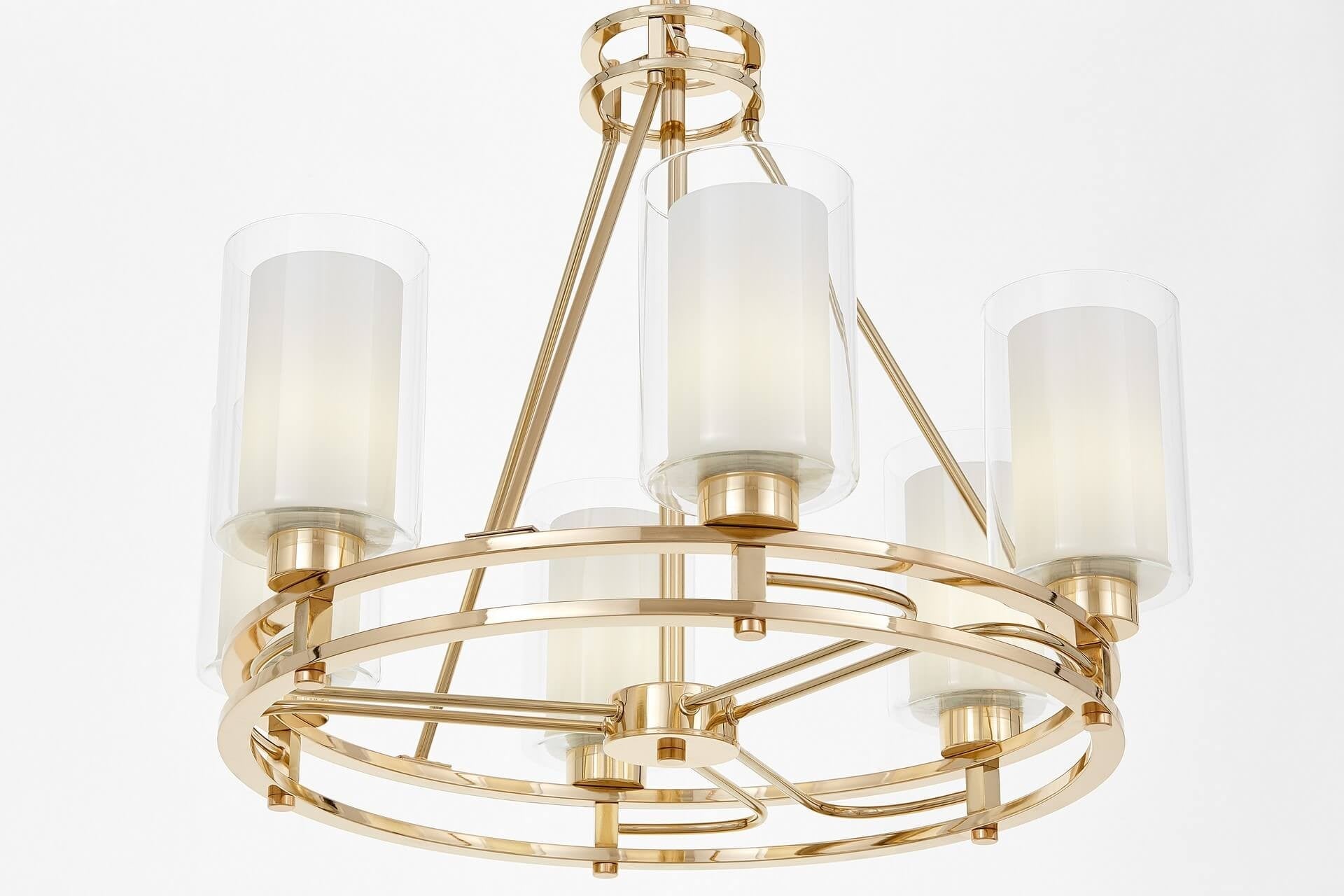 MODERN GOLD PENDANT LAMP MARIETTA W6 - LuminaLux