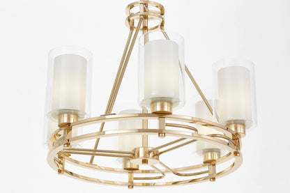 MODERN GOLD PENDANT LAMP MARIETTA W6 - LuminaLux